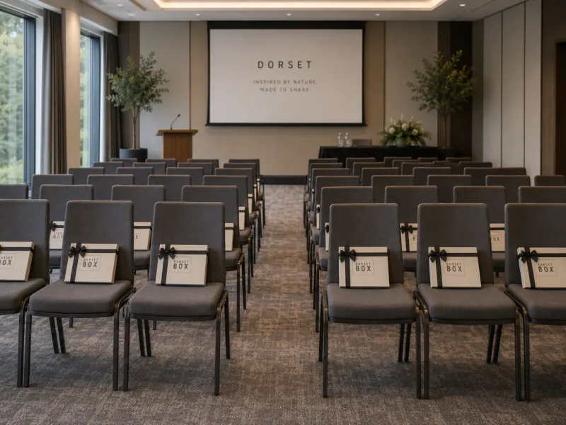 Dorset Boxes at a conference
